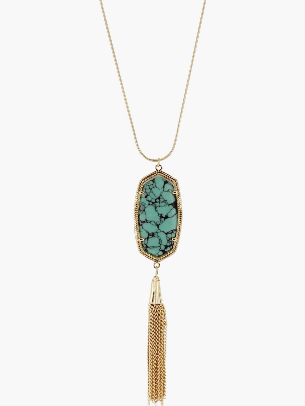 OLIVIA WELLES Evie Tassel Pendant Necklace